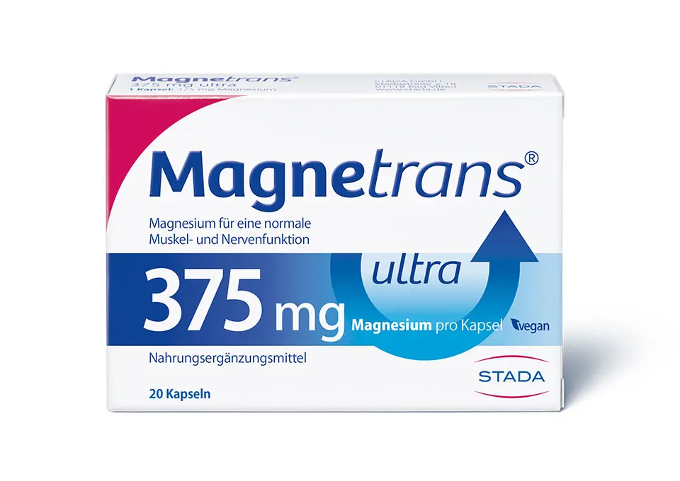 Produktpackung Magnetrans® 375 mg ultra Kapseln