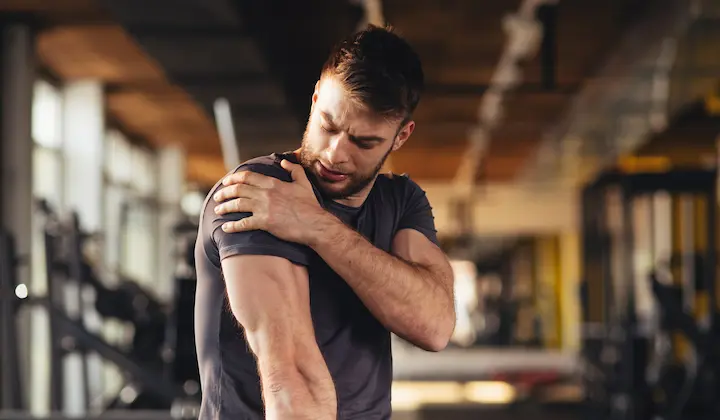 The origins of shoulder blade pain is commonly stemming from pulled muscles.